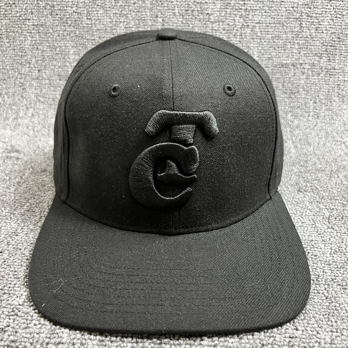 '47 Brand Minnesota Twins TC Logo Black on Black Captain Snapback Hat Grey UV