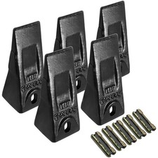 5 Pack 6737325 Excavator Bucket Teeth with 6737326 Flexpins for Bobcat Style
