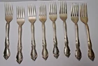 8 Rose Tiara by Gorham Sterling Silver Forks 6 7/8" 331 Grams JB9C