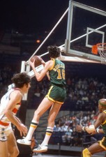 Tom Burleson Seattle Supersonics grabs a rebound against the Washi- Old Photo