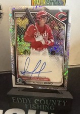 2024 Bowman Chrome Alfredo Duno Mega Box Mojo Auto #BMA-AD Reds