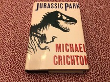 JURASSIC PARK by Michael Crichton 1990 HC/DJ Sci-Fi Novel 17786 Alfred A. Knopf