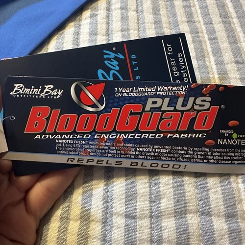 BIMINI BAY OUTFITTERS Long Sleeve Flats 5 V BLOODGUARD Fishing Shirt NWT LS XXL - Picture 6 of 7