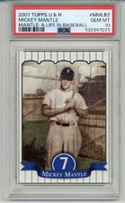 2007 TOPPS UPDATE & HIGHLIGHTS A LIFE IN BASEBALL MICKEY MANTLE YANKEES PSA 10