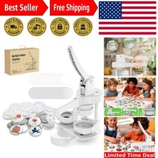 Durable Button Maker Machine - 58mm Pin Maker for Creative Events  Parties