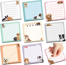 600Pcs Cute Dog Sticky Notes, Cartoon Dog Animal Sticky Notes Kawaii Self-Stick