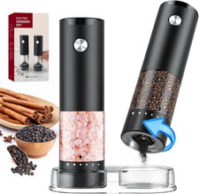 Electric Salt and Pepper Grinder Set, Automatic Battery Salt and Pepper Shakers  