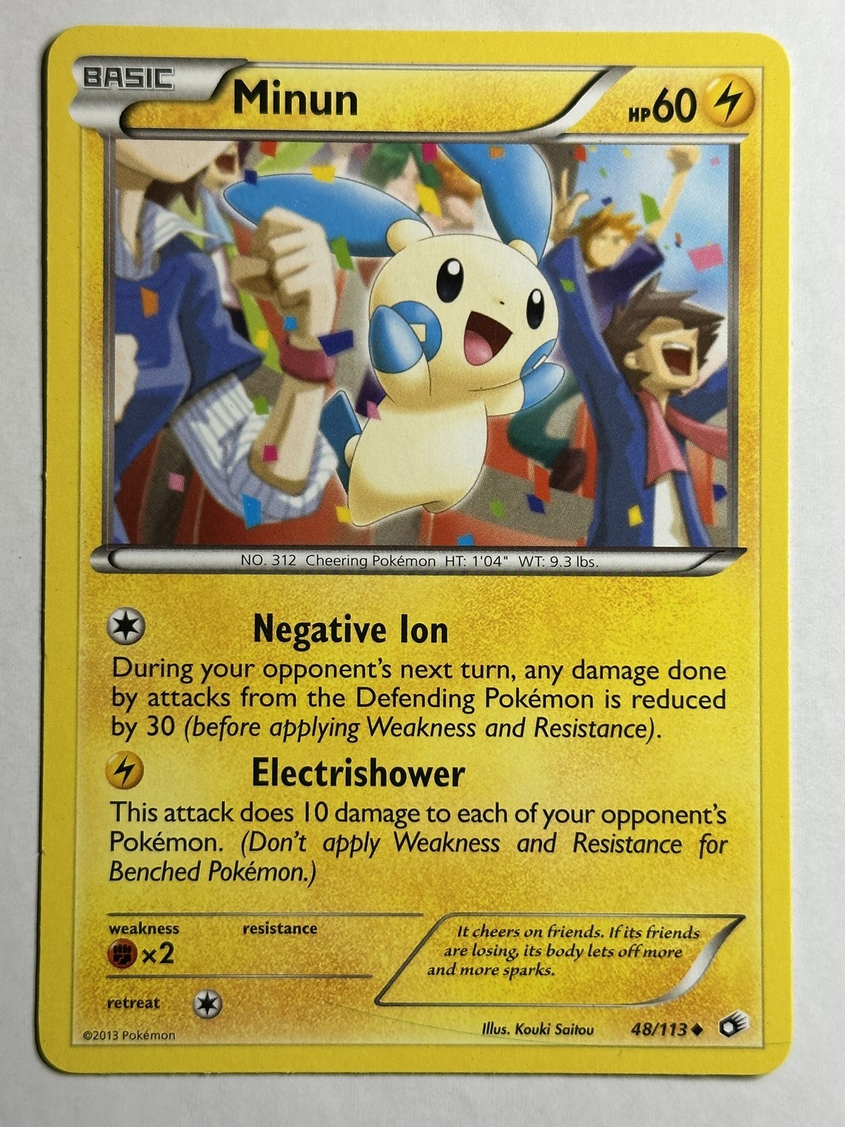 Minun Legendary Treasures 48/113 MP-LP Pokémon Card