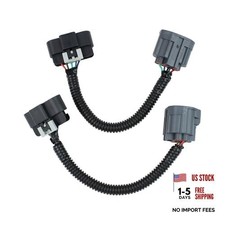HID to Halogen Headlight Conversion Wiring Harness Connector Adapter Set Front