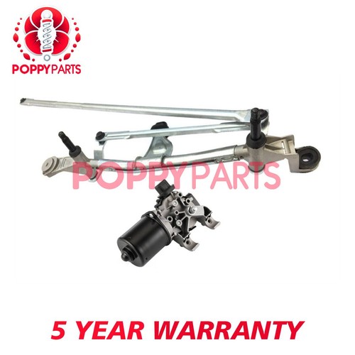 Fits Renault Clio 2012-2020 Front Windscreen Wiper Motor + Linkage Poppy - Picture 3 of 8