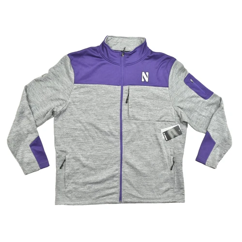 Colosseum Men's Regular Size XXL NWEST College Full Zip Jacket Gray Purple NEW - product listing photo