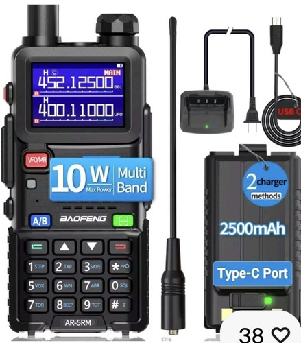 Cyfrowy ręczny skaner radiowy straż pożarna VHF FM EMS szynka 2-drożny nadajnik-odbiornik podwójny - Zdjęcie 7 z 7