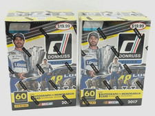2017 DONRUSS NASCAR RACING 2 x FACTORY SEALED BLASTER BOX LOT AUTO OR RELIC