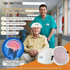 280 LEDs 1070nm Near Infrared Helmet, 28W, Easy-to-Use Light Device for Stroke
