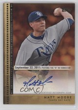 2012 Topps Update Golden Debut Auto Matt Moore #GDA-MM Auto 4r2