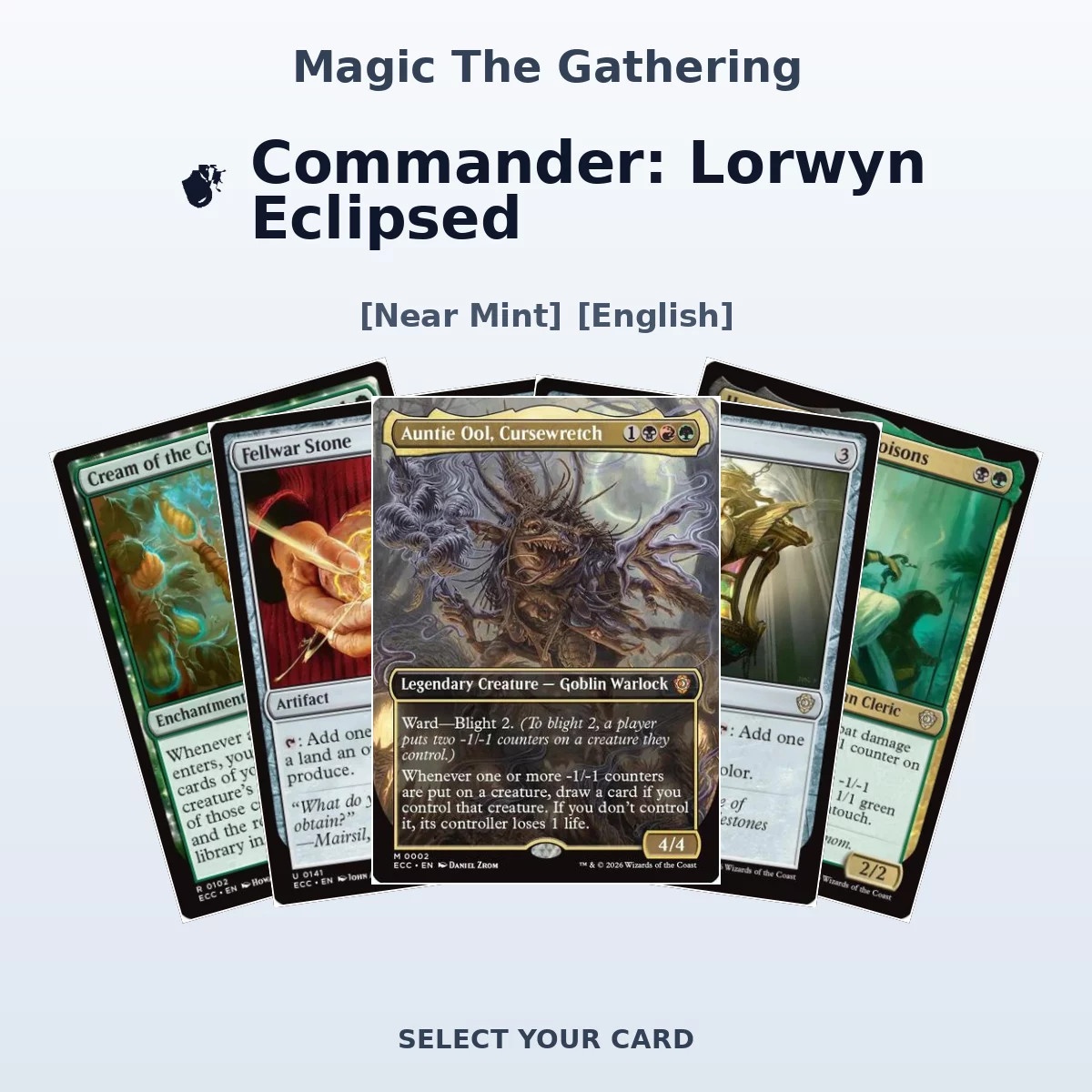 Magic The Gathering Commander: Lorwyn Eclipsed - Select Your Cards (NM)