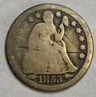 1853 Arrows - Seated Liberty Dime - Exact Coin Imaged #SL216