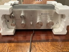 Vintage Kenwood KA-3700 Stereo Integrated Amplifier Tested, Works Silver 1980s