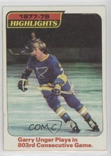 1978-79 Topps Highlights Garry Unger #5 0bn8