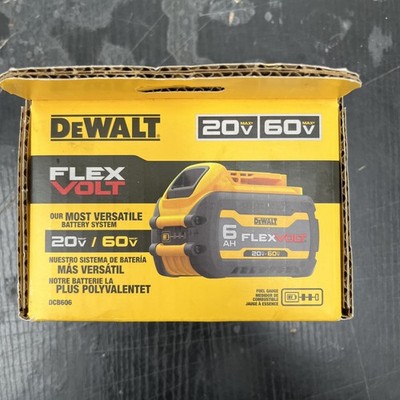 DEWALT DCB606 FLEXVOLT 20V/60V MAX 6.0Ah Lithium-Ion Battery 2026