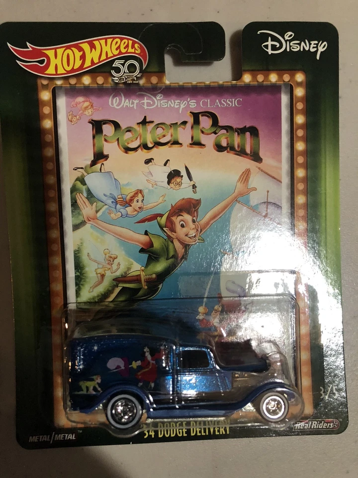 HOT WHEELS Character Cars 50th Anniversary DISNEY Set of 5 Metal RealRiders 1:64 - Image 4 of 4