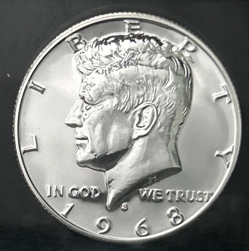 1968-S Kennedy Half Dollar Direct From Proof Set- 40% Silver!