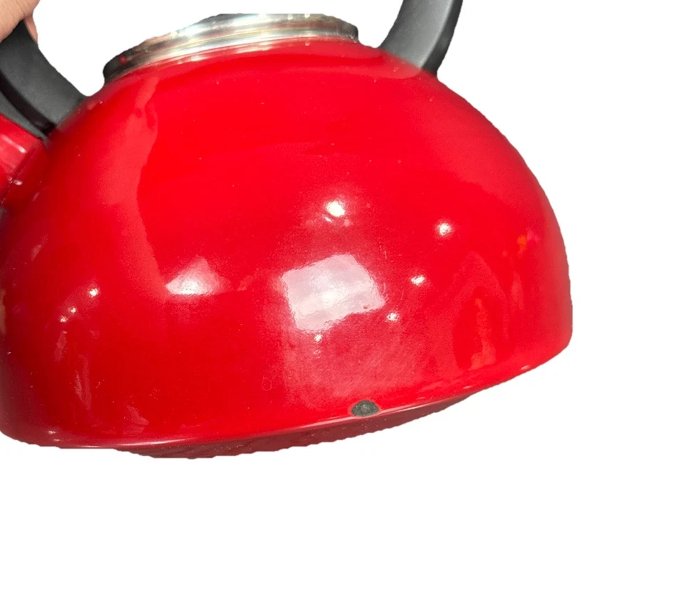 Tetera Copco Bellini Red Whistling 2 cuartos Esmalte sobre acero Foto 4 de 4