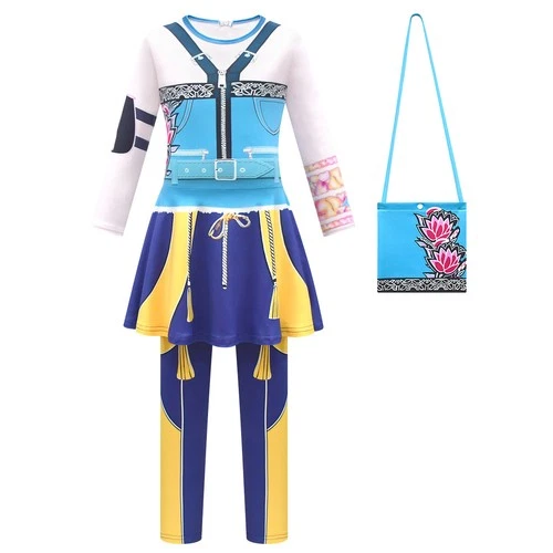 Girls Kpop Demon Hunters Cosplay Jumpsuit Rumi Zory Mira Costume Bodysuit Dress - Picture 60 of 66