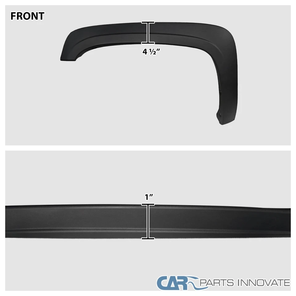 Fits 07-13 Chevy Silverado 1500 2500HD 3500HD Long Bed OE Smooth Fender Flares Foto 3 de 4