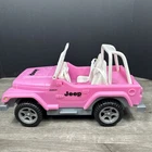 Vintage Barbie Pink Convertible Jeep Wrangler 2003 Doll Vehicle W/ Seatbelts
