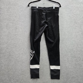 PINK Victoria's Secret Women Activewear Pants M Black White Colorblock Jogger