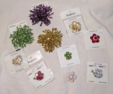 Popits Lot Of 10 Assorted Rhinestones - Decorative Clip Charms For Sandals Shoe