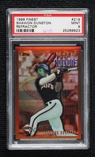 1996 Topps Finest Refractor Shawon Dunston #219 PSA 9 MINT f2e