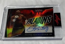 FLOYD MAYWEATHER JR AUTO 2023 LEAF VIBRANCE MIDNIGHT SPECIAL PALADINS # 3/4