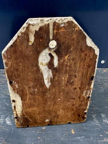 PRIMITIVE SALT BOX WOOD HINGED Lid Old White And Red Paint ANTIQUE - Picture 5 of 12