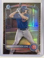 Jonathon Long 2025 Bowman Reptilian Refractor #BCP-58. Chicago Cubs