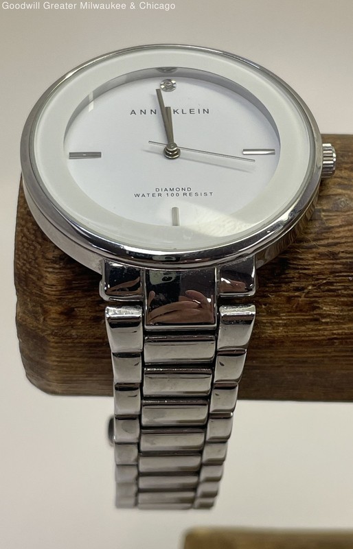 Anne Klein AK-1281 Silver Tone Stainless Steel Ladies Watch 77.3g