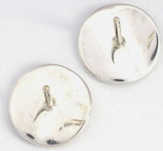 Tiffany & Co Noten Runde Ohrstecker Silber 925 Sterling Echt Paar Gebraucht