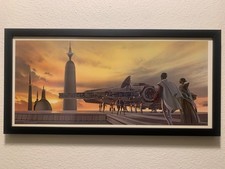 Ralph McQuarrie framed 22x11 Star Wars litho ...