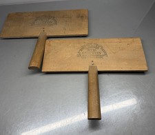 Vintage Old Whittemore Sheep Wool Carding Paddle Brush No. 10 Pair