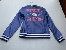South Carolina State Bulldogs Satin Button Bomber Jacket Sz. Medium NWOT