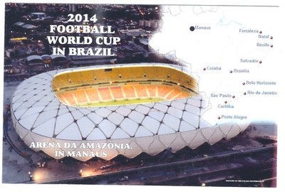 FUSSBALL BRASILIEN WM 2014 STADION ARENA DA AMAZONIA IN MANAUS
