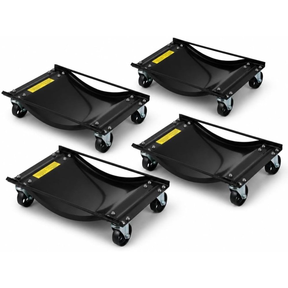Heavy Duty Car Dolly Set of 4 10000LBS Vehicle Dollies with 3.5in Swivel Casters