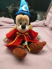 Fantasia 2000 Sorcerer Mickey, Vintage Disney Plush, Mickey Mouse, 11"