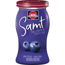 Schwartau Samt Blueberry Fruit Spread, Spreadable, 2 x 270g, Best before...