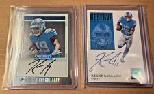 2- RC Autos 2017 Contenders Roundup Gold /10 & Kenny Golladay Encased Reverse /5