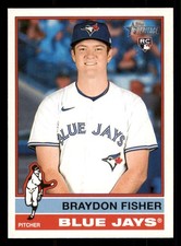 2025 Topps Heritage #646 Braydon Fisher Toronto Blue Jays RC
