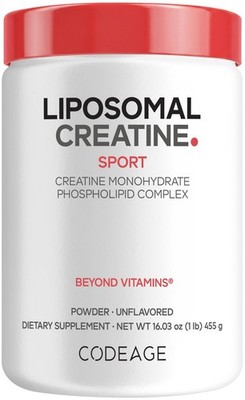Liposomal Creatine Powder 5000mg - Unflavored Micronized Monohydrate, 90 Serving