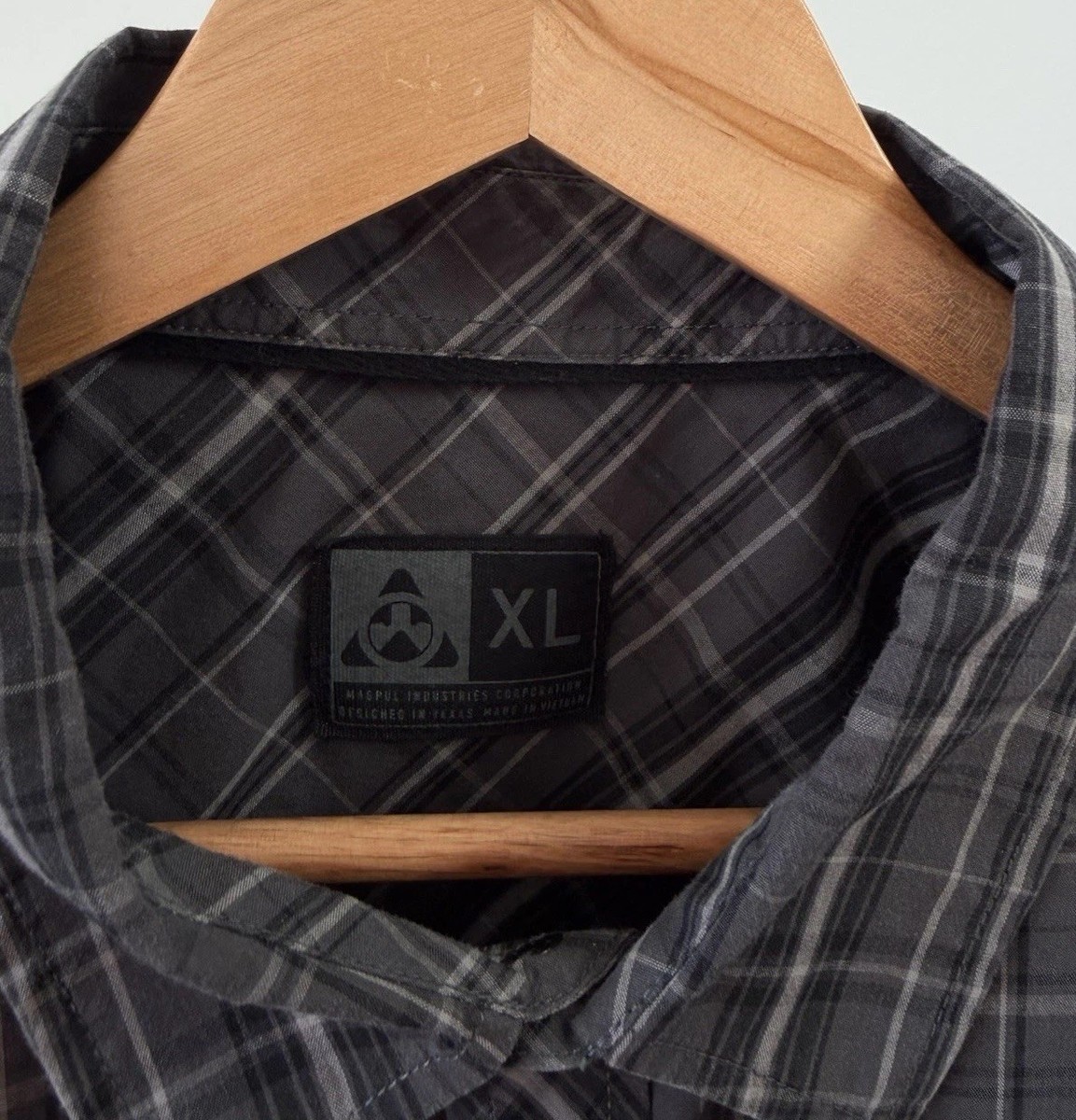 Chemise Magpul Homme 3XL - Gris, Manches Longues, Col Snap, Poches Poitrine - Boutonnée Décontractée Outdoor