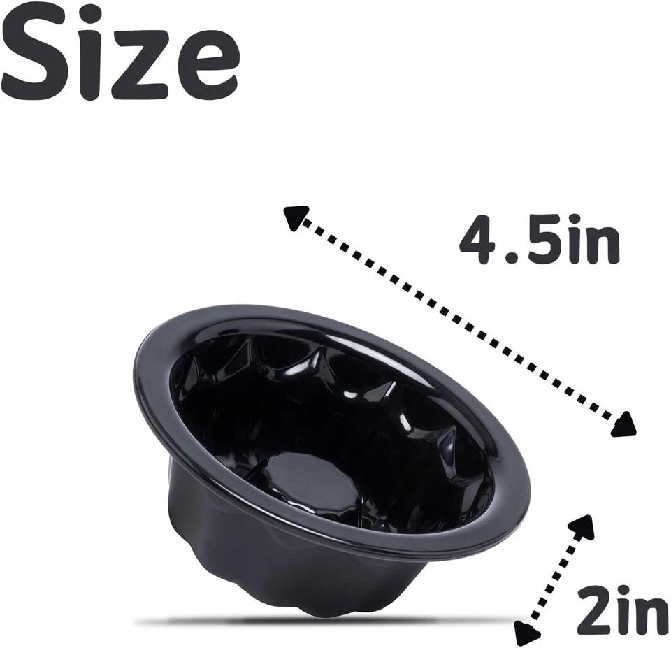 Paquete de 25 mini sartenes para pasteles para hornear - sartenes de silicona para pasteles de 4 pulgadas para moldes de flan - Foto 3 de 4